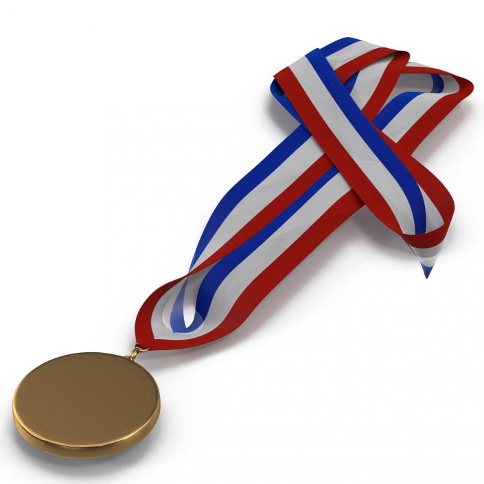 3D model Award Medal 3 Bronze