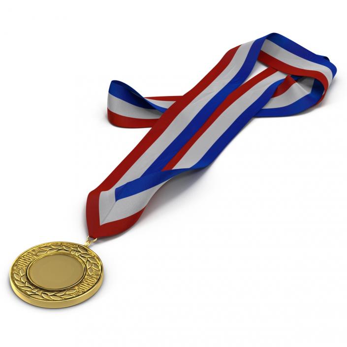 3D Award Medal 3 Gold model