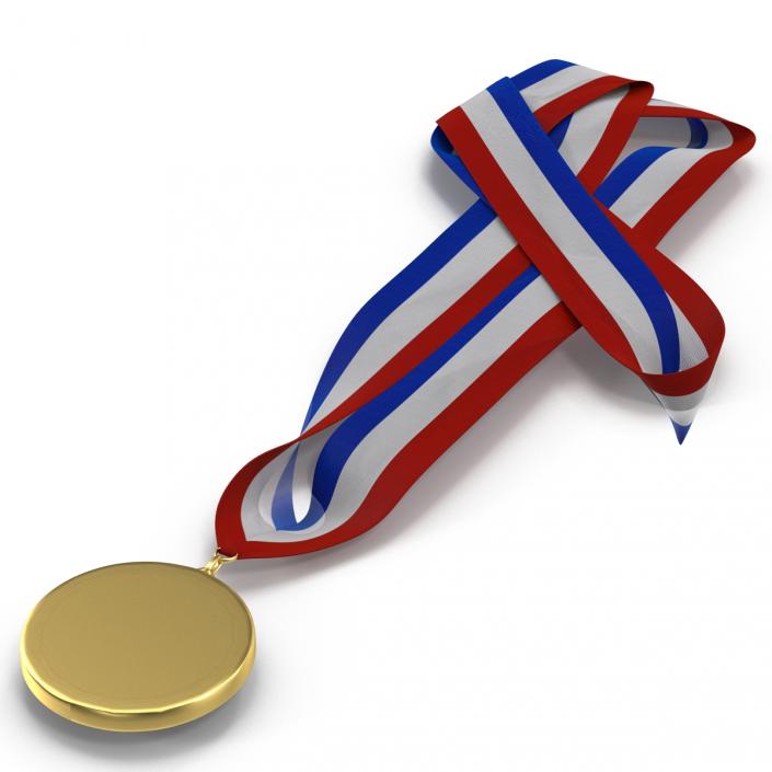 3D Award Medal 3 Gold model