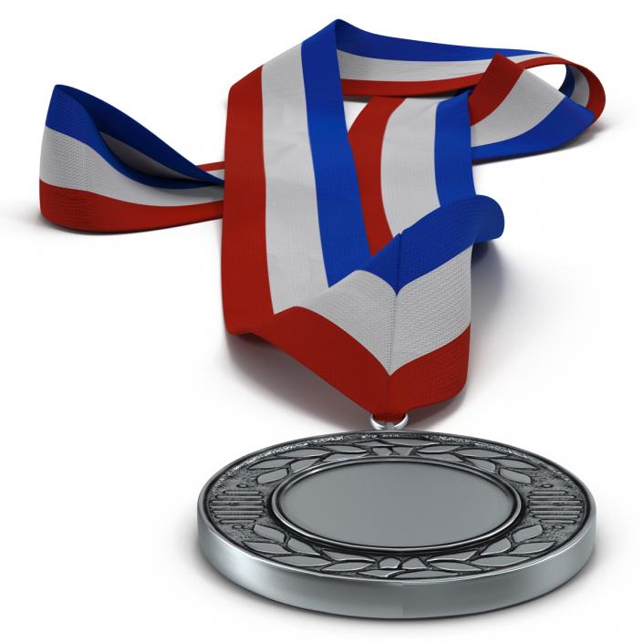 3D model Award Medal 3 Silver