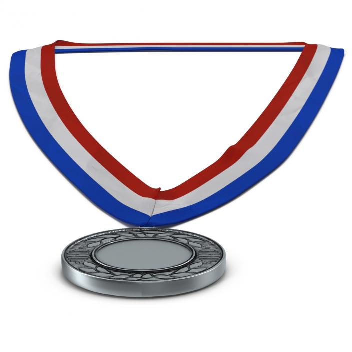 3D Award Medal Silver model