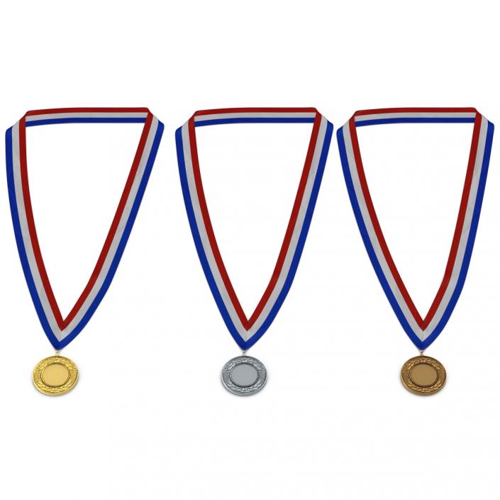 3D Award Medals 3D Models Set