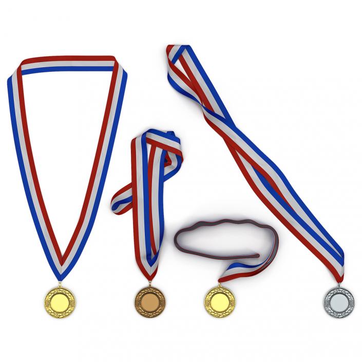3D Award Medals Set 2 model