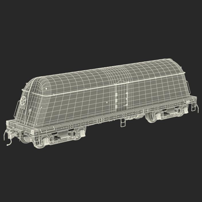 3D Milk Tank Car model