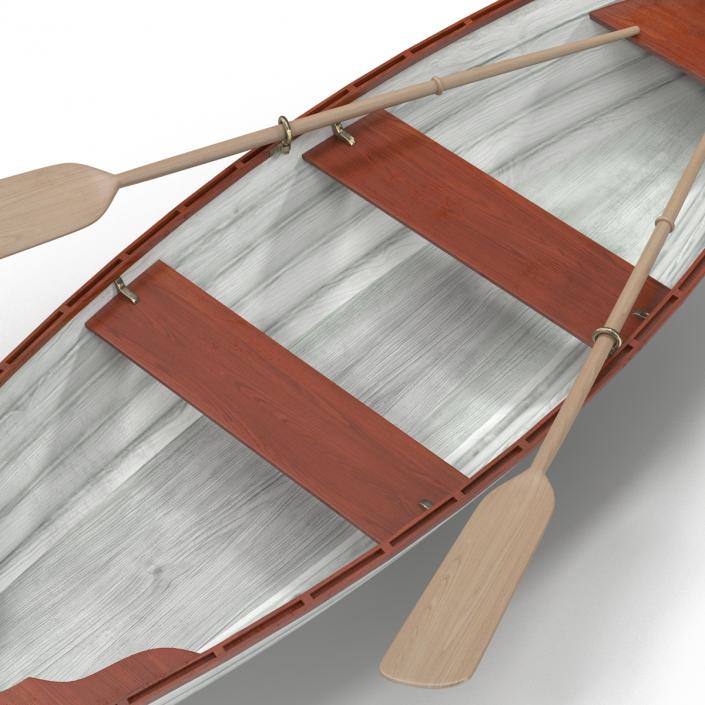 3D Rowing Boat 4 model