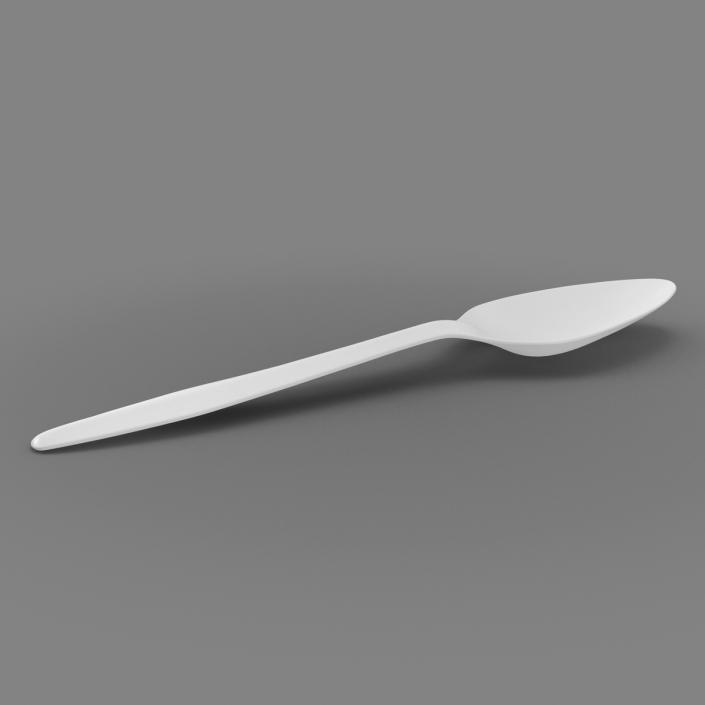3D Plastic Spoon model