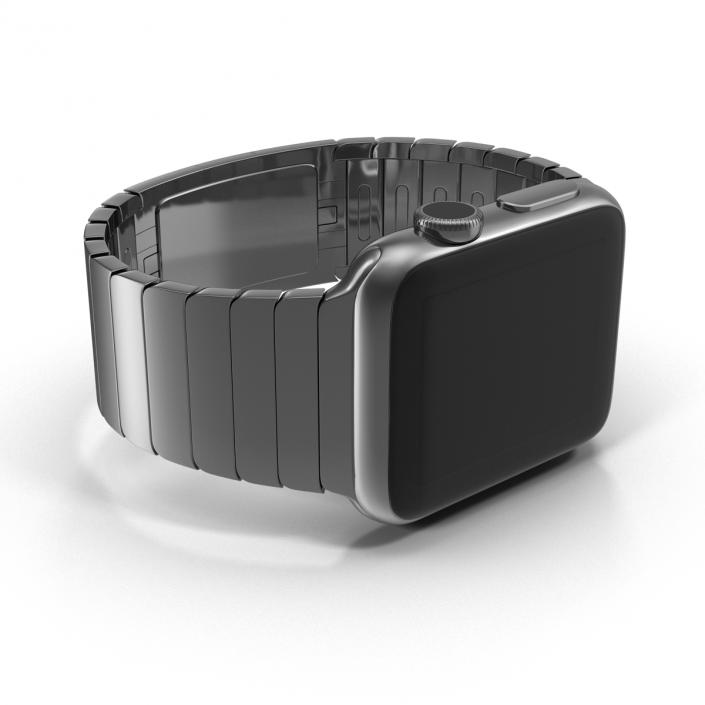 3D Apple Watch 38mm Link Bracelet Dark Space