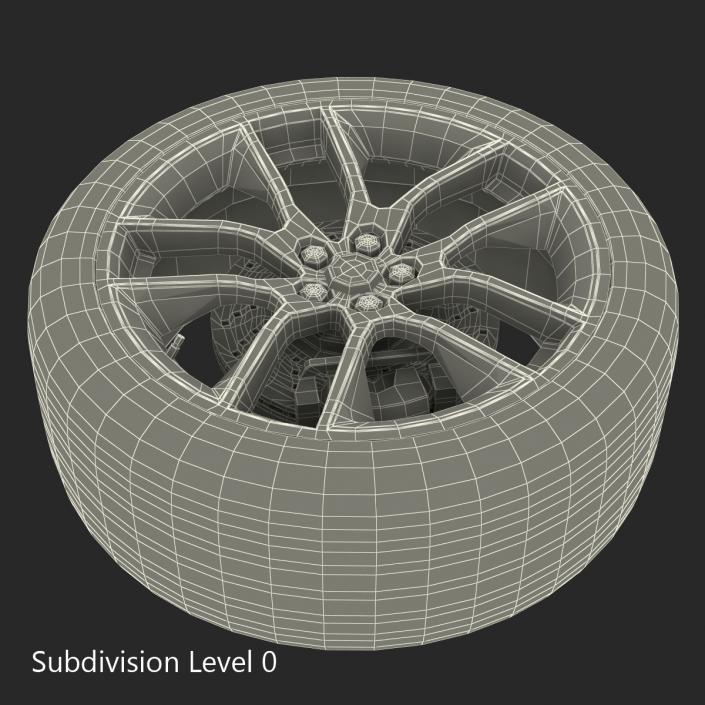 Car Wheel 3D model