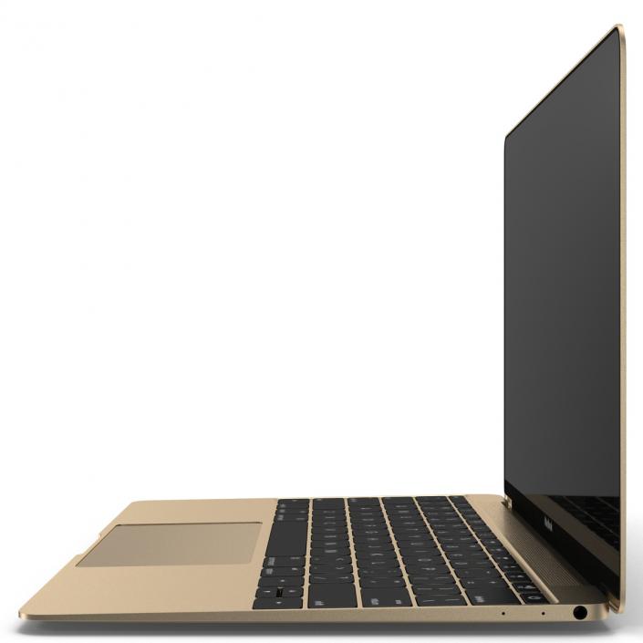 Apple MacBook Pro Gold 3D
