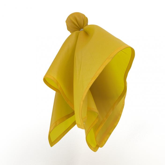 3D Football Penalty Flag Yellow model