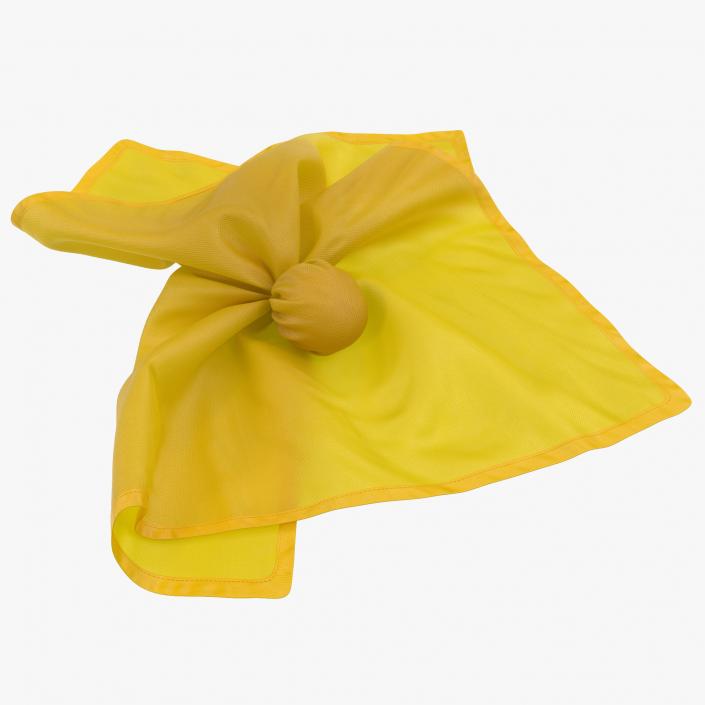 3D model Football Penalty Flag Yellow 2