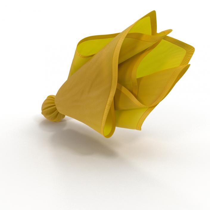 3D model Football Penalty Flag Yellow 5