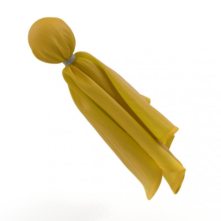 3D model Football Penalty Flag Yellow 5
