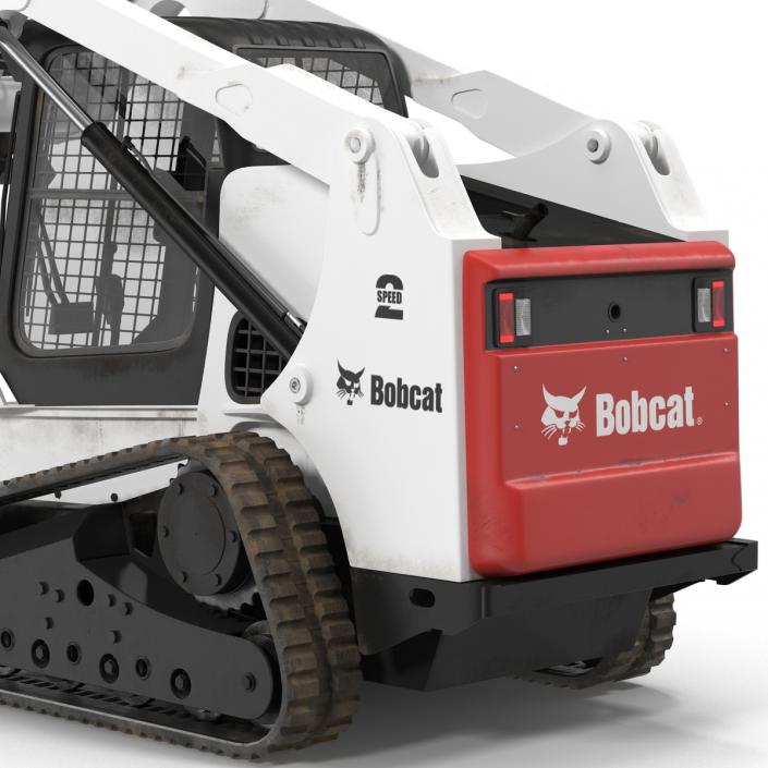 3D model Compact Tracked Loader Bobcat with Auger
