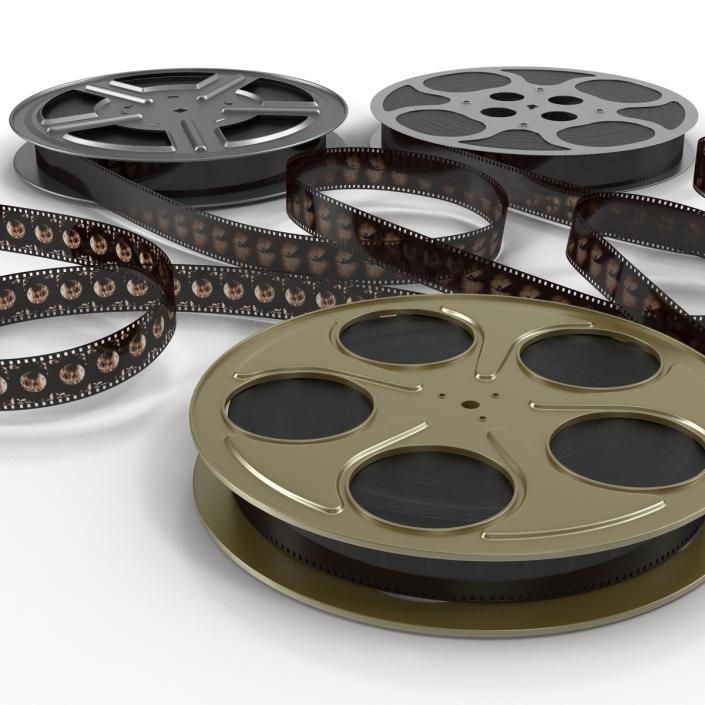 Video Film Reels Collection 2 3D model