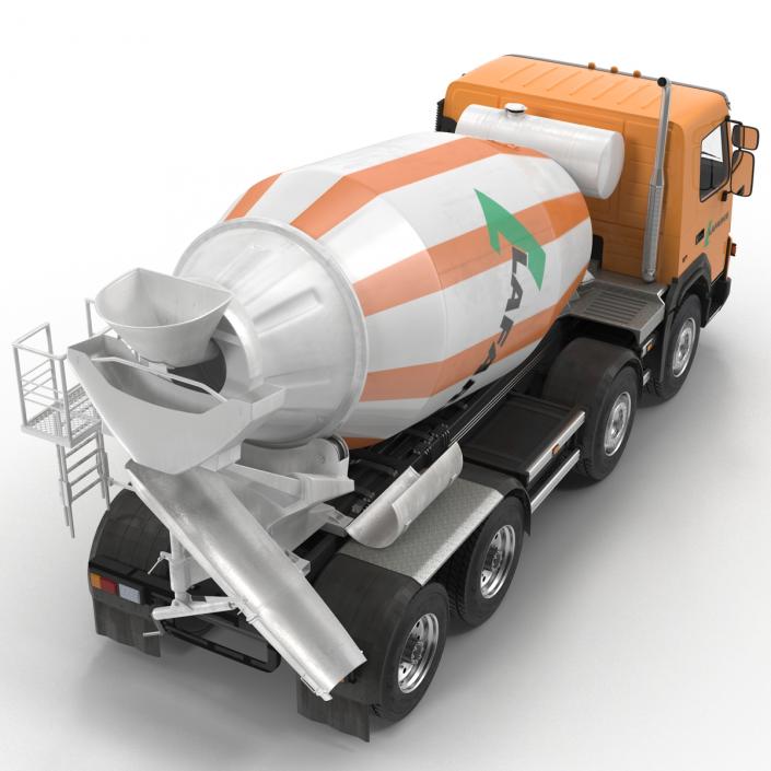 3D Cement Mixer Vehicle Lafarge model