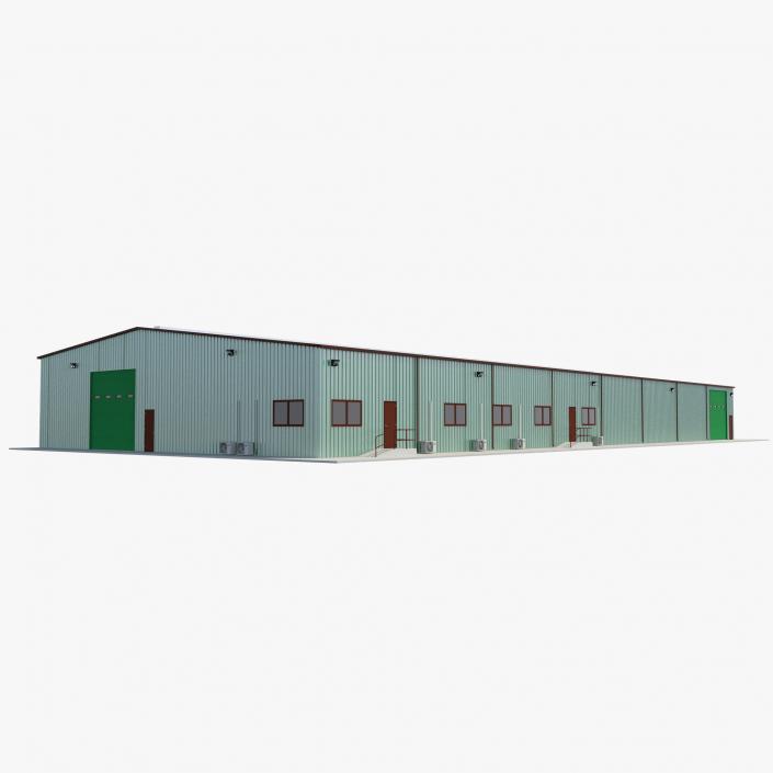 3D Warehouse Building 3 Green