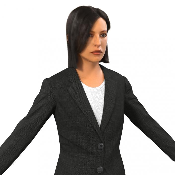 3D model Business Woman Mediterranean Rigged