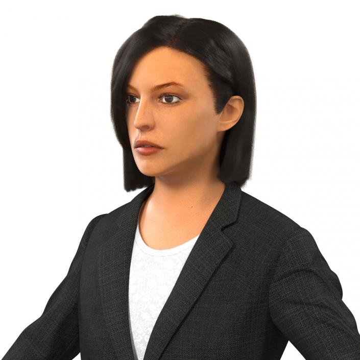 3D model Business Woman Mediterranean Rigged