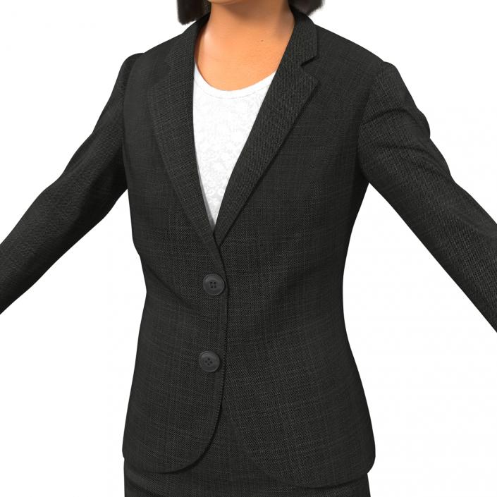 3D Business Woman Mediterranean model