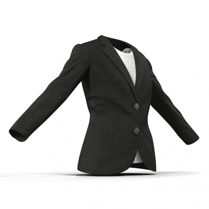 Women Suit Jacket 3D