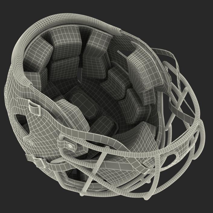 Football Helmet 3 Schutt Blue 3D model