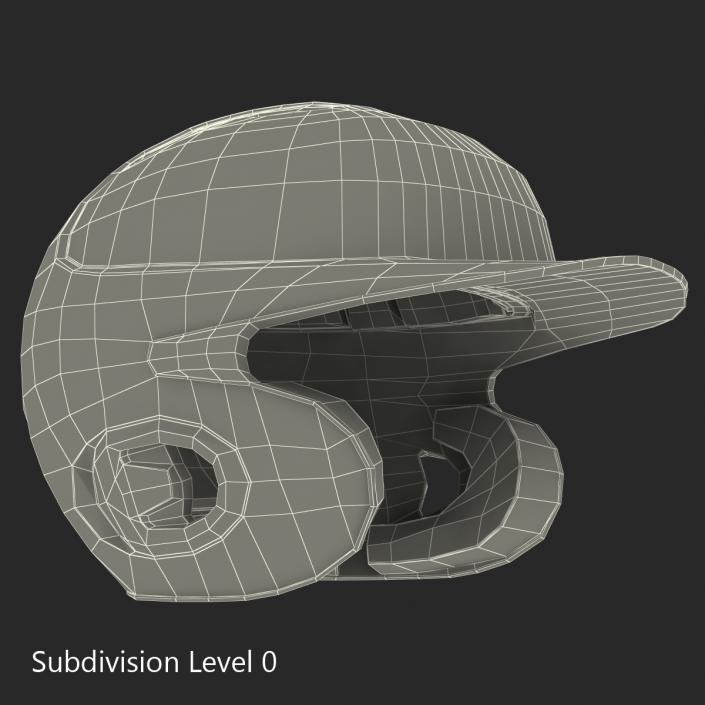 Batting Helmet 3 Generic 3D model
