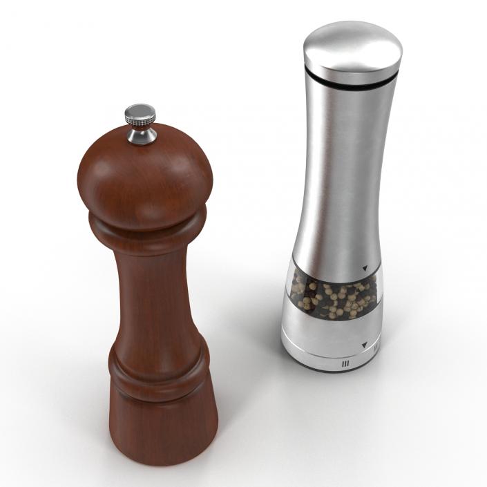 3D Pepper Mills Collection model