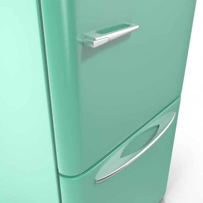 3D Retro Refrigerator Elmira Northstar Green