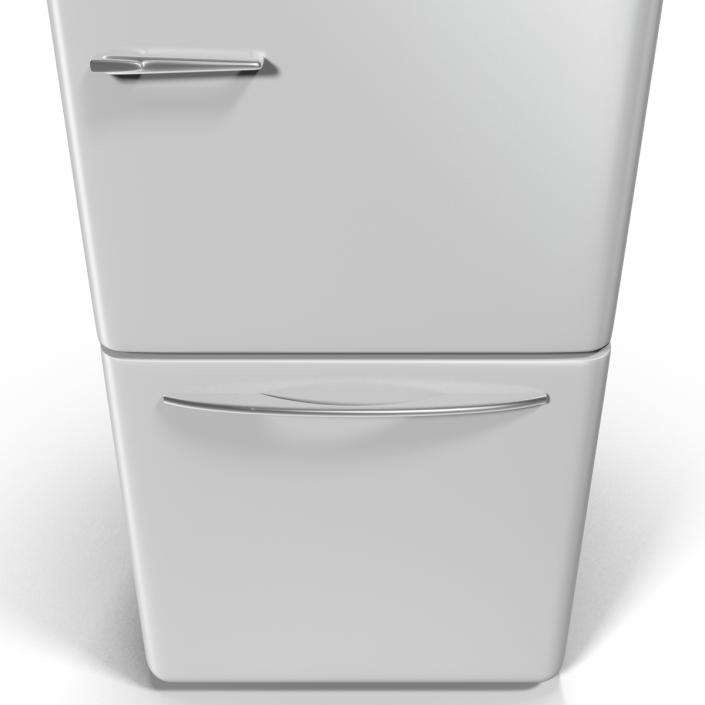 3D Retro Refrigerator Elmira Northstar White