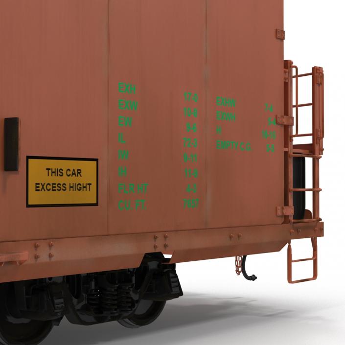 3D model Railroad Refrigerator Car