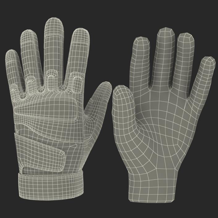 3D model Soldier Gloves Collection