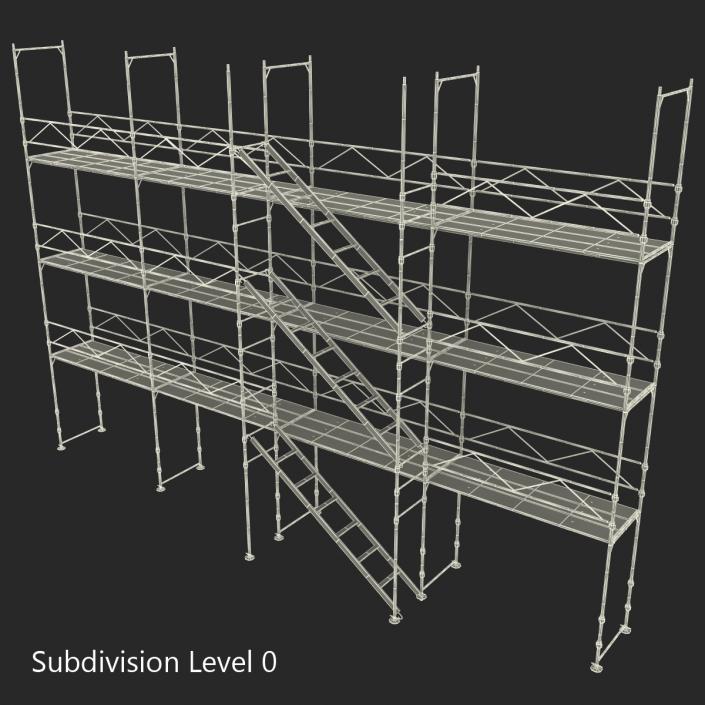 3D Pipe Staging Scaffold