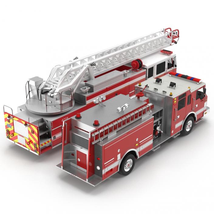 Fire Trucks Collection 3D