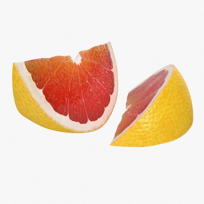 3D Grapefruit Slice