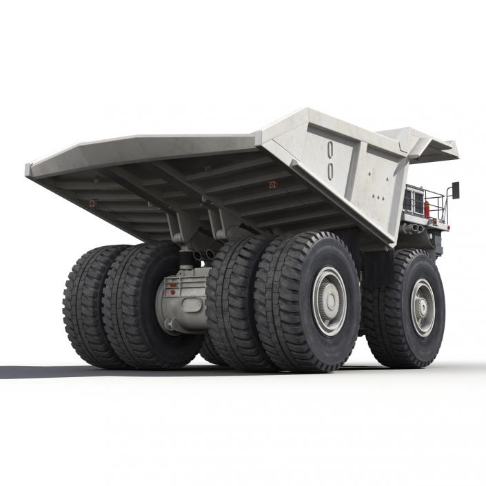 3D model Heavy Duty Dump Truck Generic White
