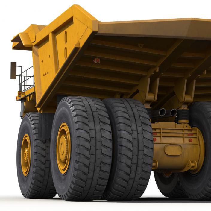 3D Heavy Duty Dump Truck Generic Yellow