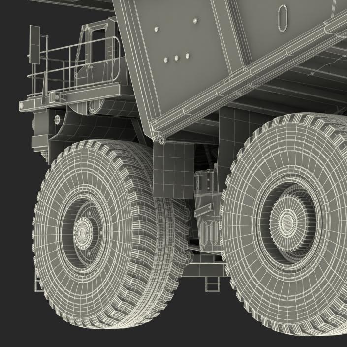 3D model Heavy Duty Dump Truck Generic White