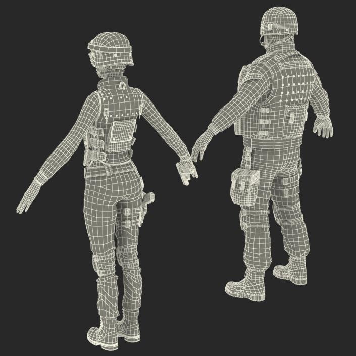 3D SWAT Policemans Collection