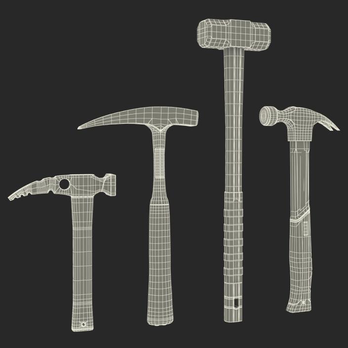 3D Hammers 3D Models Collection model