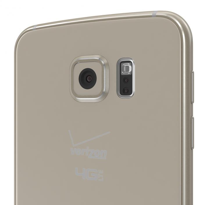 Samsung Galaxy S6 Gold 3D