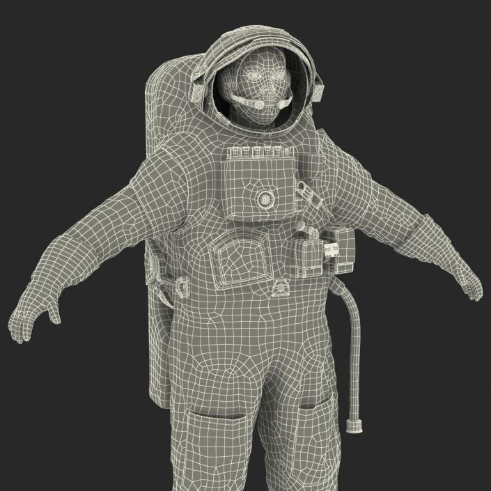 Chinese Astronaut Wearing Space Suit Haiying 3D model
