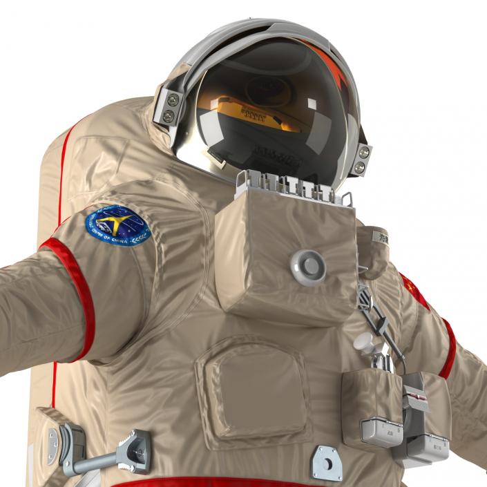 3D Chinese Space Suit Haiying Rigged model