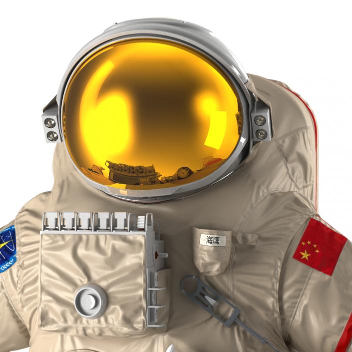 3D Chinese Space Suit Haiying Rigged model