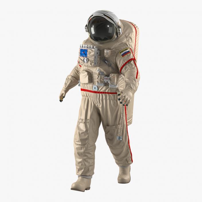 Russian Space Suit Orlan MK Rigged 3D model