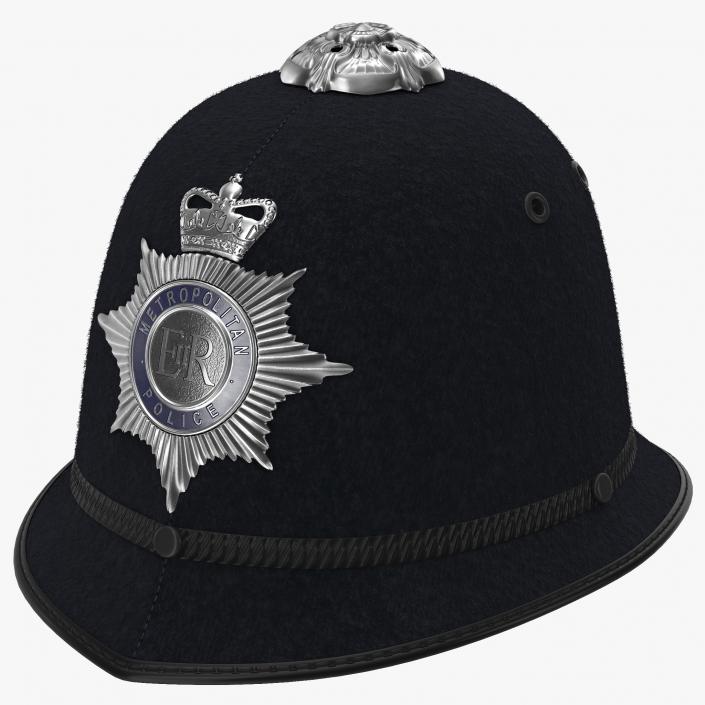 3D London Metropolitan Police Custodian Helmet model