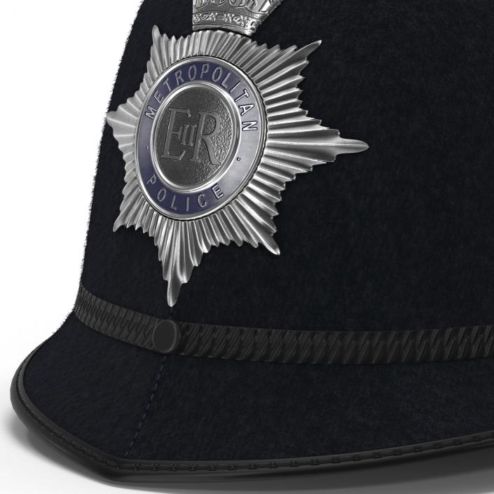 3D London Metropolitan Police Custodian Helmet model
