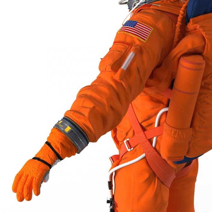 3D model US Advanced Crew Escape Suit ACES Rigged