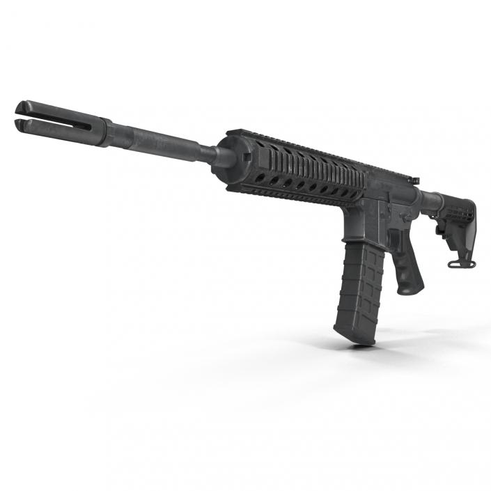 3D Assault Rifle AR15 model