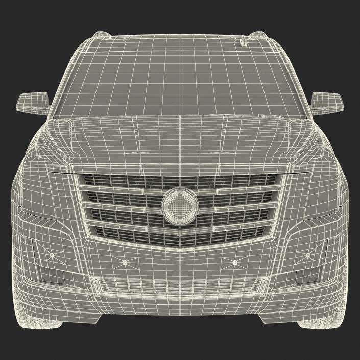 3D Cadillac Escalade 2015 Simple Interior model